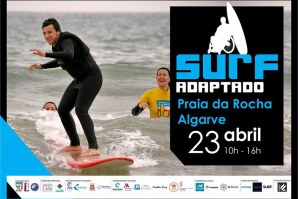 MAIS UM DIA DE SURF ADAPTADO NA PRAIA DA ROCHA