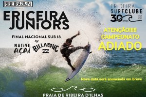Ericeira Juniores Sub 18 ADIADO devido às condições adversas de mar previstas