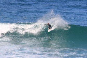 Frederico Morais, hoje de manhã, algures em Peniche, a treinar para o CT.  