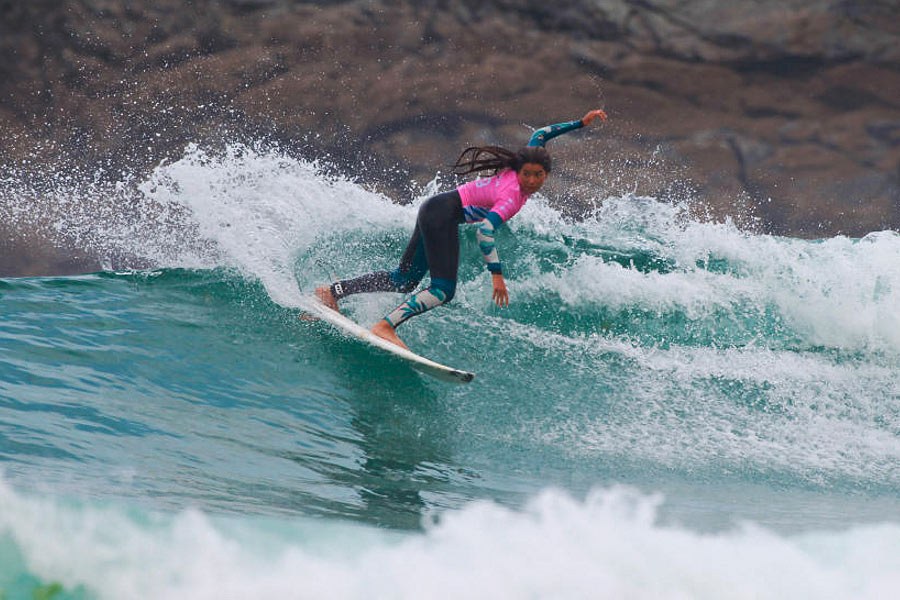 Em grande forma, Teresa Bonvalot alcançou hoje os 1/4 de final da competição.