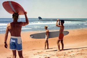 fotografia que inspirou o cartaz do filme The Endless Summer