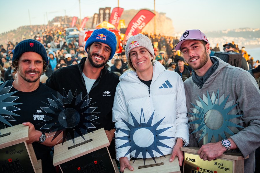 Nic von Rupp, Clement Roseyro, Justine Dupont e Lucas Chianca vencem no TUDOR Nazaré Big Wave Challenge 2025