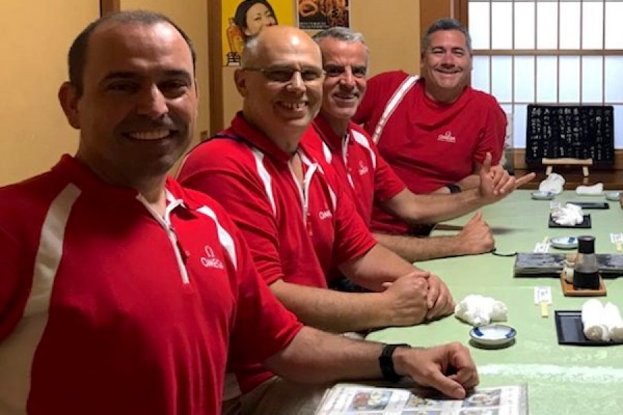 Miguel Almeida à frente na imagem seguido de Rui Felix, Vasco Ramalheira e Luis Ferreira são os fundadores da Refresh