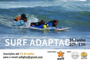 DIA 26 DE JUNHO HÁ SURF ADAPTADO NA FIGUEIRA DA FOZ