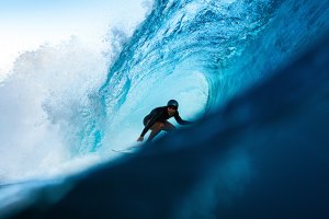 Leilani Mcgonagle (CRC) nos ISA Athlete Training Camp 2023 em Teahupo'o.