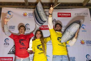 Carolina Mendes e Antonio Dantas juntos com o Campeão Nacional Sub 18 Duarte Barata