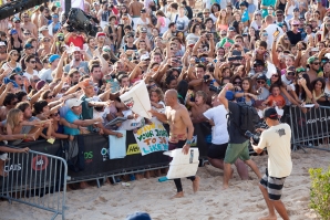 Momento em que o público foi ao rubro 