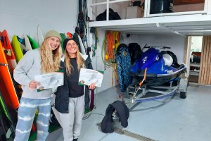 Ana Lourenço e Nuria Boldó na última formação do Jet Resgate Portugal