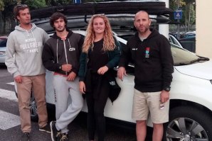 Os portugueses a caminho de Biarritz.