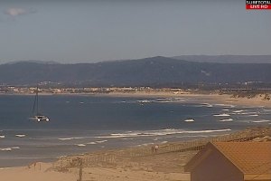 Katamaran dirigiu-se para aguas pouco profundas ao defender-se esta terça feira de uma interação com Orcas ao largo da Póvoa de Varzim