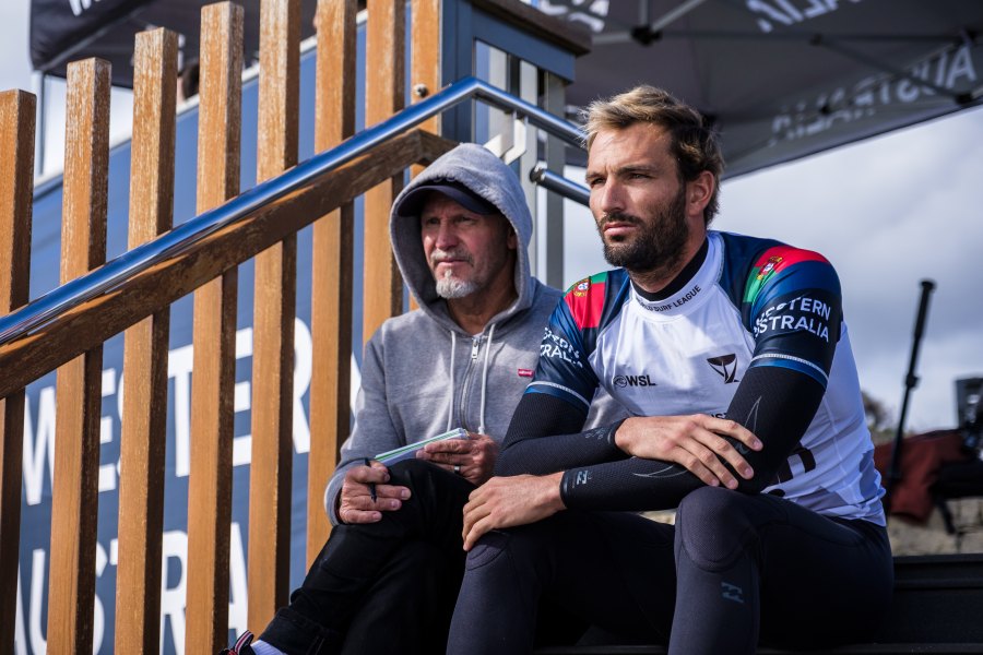 Frederico Morais com o treinador Richard Marsh