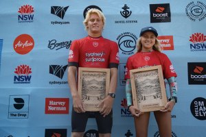 ETHAN HARTGE E CHARLI HURST VENCEM O SYDNEY PRO SURF