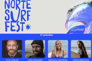 Norte Surf Fest: Dia imperdível com Tom Carroll, Bethany Hamilton, João Macedo e Ishita Malaviya