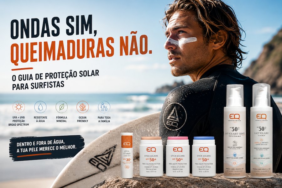 Sol, surf e pele: o guia essencial para te proteger dentro e fora de água este verão