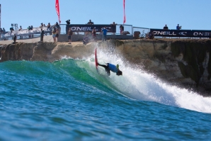 Nate Yeomans destacou-se ontem em Steamer Lane