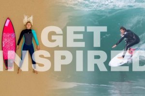 EMILIE UTTRUP E ARRAN STRONG EM EVENTO NA BOARDRIDERS