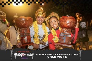 Rip Curl Cup Padang Padang 2025: Westen Hirst e Jasmine Studer triunfam com apenas 16 anos